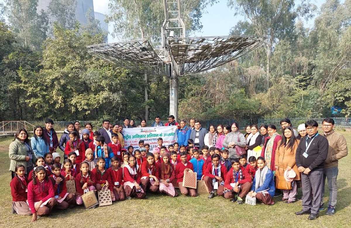 राष्ट्रीय आविष्कार अभियान के मेधावी बच्चों को एनटीपीसी भ्रमण करने का मिला अवसर